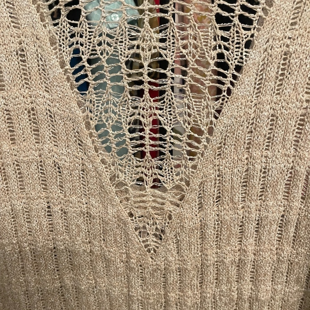 Free People Pretty In Pointelle Sweater Daydream Combo Size Small~ NWT - Picture 7 of 10